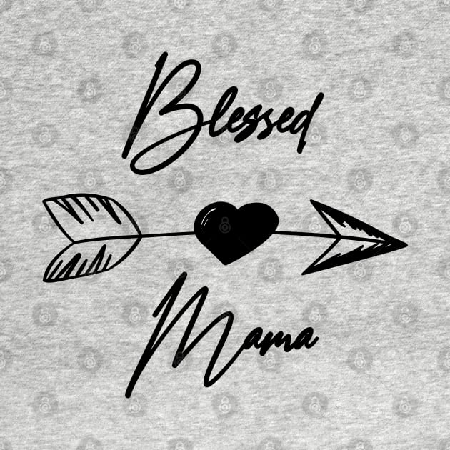 Blessed Mama Boho black lettering sarcastic mother by Arch4Design